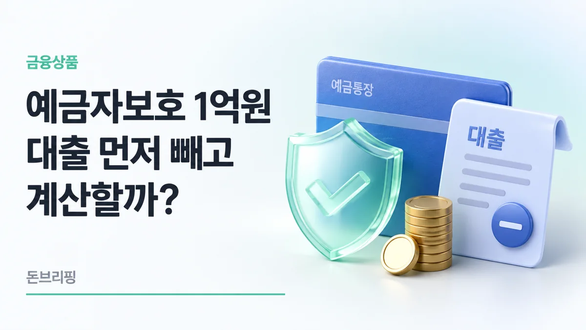 예금자보호 대출 차감