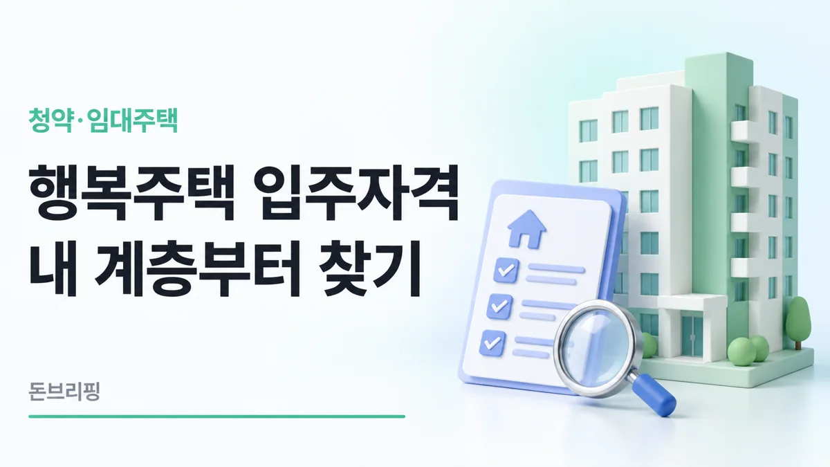 행복주택 입주자격